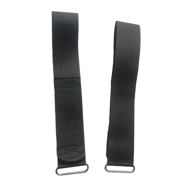 2x Kuntopyörän poljinhihnat Soutulaitteen poljinhihnat Universaalit säädettävät jalkaharjoitteluun kuntoilulaitteiden lisävarusteet Black 48cm
