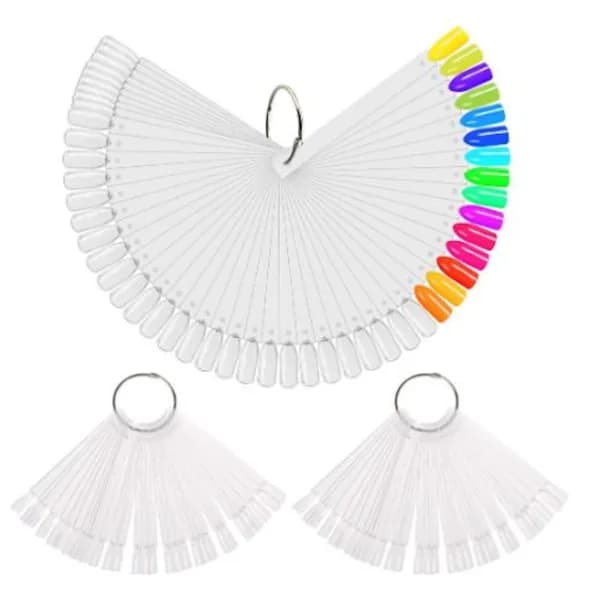 Displaytips, praktisk provkarta / display med tippar i plexiglas Transparent