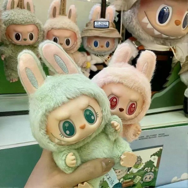 Labubu Monster Box Leksak Hjärta Plyschdocka Blind Box Modellpaket Nyckelring Gåva Bordsdekoration Barns Julklapp[D] GS 7