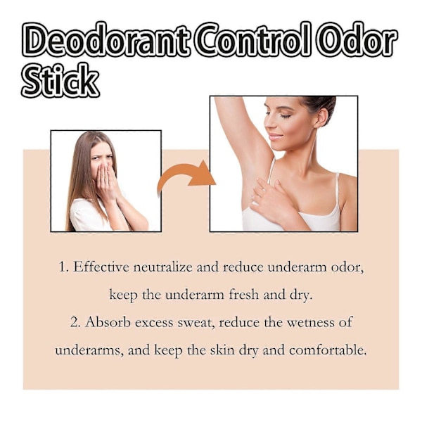 Oceaura Underarm Care Stick Liten Portabel Underarms Kroppsdoft Kroppsdoftstickor 40G
