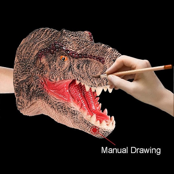 Simuleringsdinosaurie PVC Handdocka Intelligent Rollek Leksak Barnpresent KAESI[D] GS Red Spinosaurus