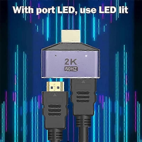 HDMI-skærmadapter 2 i 1 switcher tovejs