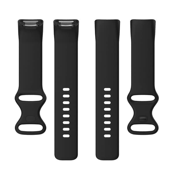 Silikonrem til Fitbit Charge 5 og Charge 6 Svart