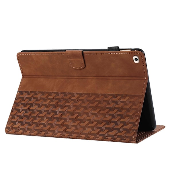 Läderfodral för iPad Mini/ Mini 2/ Mini 3/ Mini 4/ Mini (2019) 7,9 tum Byggklossar Präglat Tablet Skydd GS Brown