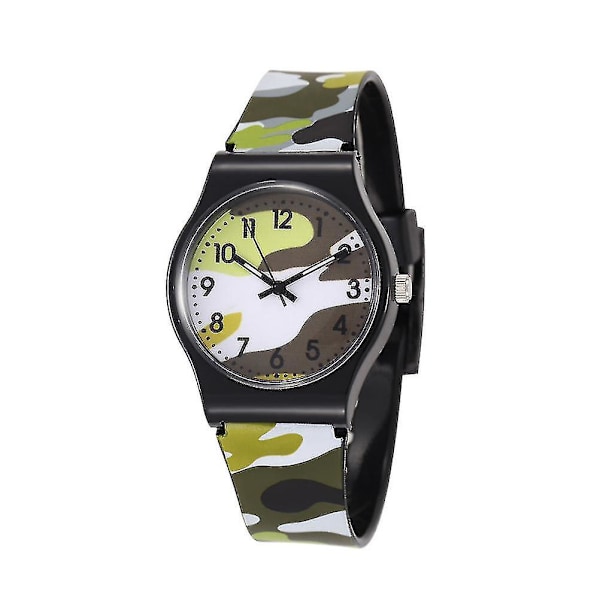 Fashionabla Barnklocka Cool Klocka Barn Kamouflageklocka Justerbar Barnklocka Justerbar Barnklocka - q38 GS