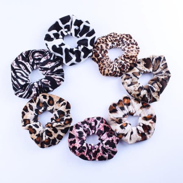 12-pack sammetsscrunchies, hårsnoddar, hårband