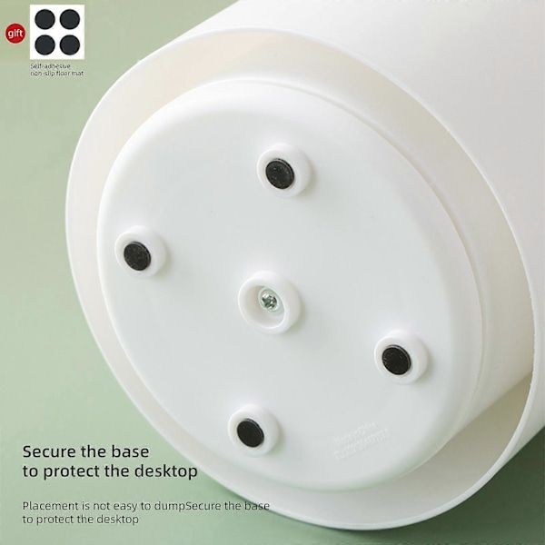 100% Ny Sminkborsthållare med Lock, 360° Roterande Lazy Susan Sminkborsthållare Organizer GS Pink