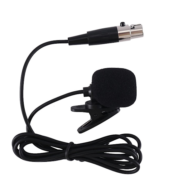 Professionell Lavalier Slipsnål Kondensatormikrofon 4-polig Mic för Bodypack 4-polig XLR GS