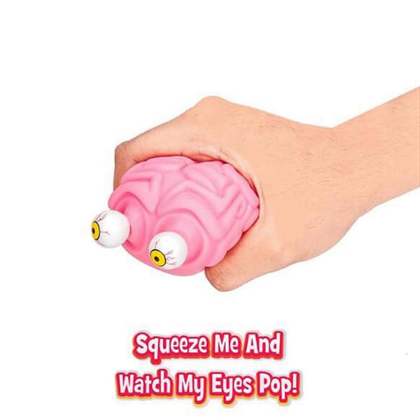 2X Flippy Brain Squishy Eye Popping Squeeze Fidget Leker Kule Ting Prank Gadgets Stresslindring Sensorisk ADHD Autisme Leketøy