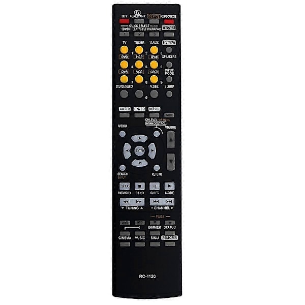 RC-1120 Fjärrkontroll för AV-Receiver Modeller AVR-590 DHT590BA AVR-1610 AVR-1910 AVR1802 AVR2506 AVR2803 AVR3805 Black
