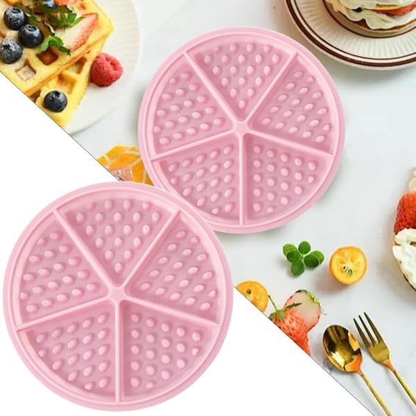 Vaffelform - Non-stick bakeform | Kjeks sjokolade maker, Non-stick bakeform, Vaffeljern silikonform for Pink