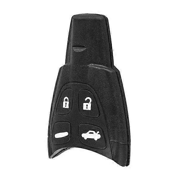 Nøgleskal med alarmboks 4 knapper Saab 9-3 2003-2012, 9-5 2003-2011 Sort