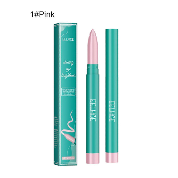 Eelhoe Ögonskuggstift Lazy Highlight Repair Rouge Ögonmakeup Flerfärgad Makeup En Touch av Makeup Lättfärgad Ögonskugga Pink 1.4G