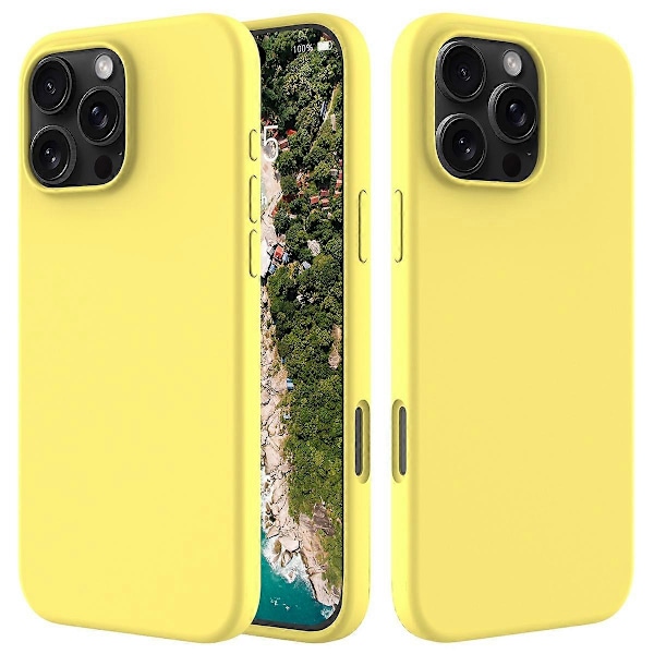 iPhone 16 Pro Max Skal - Anti-Drop Flytande Silikon Mjukt Foder Baksida GS