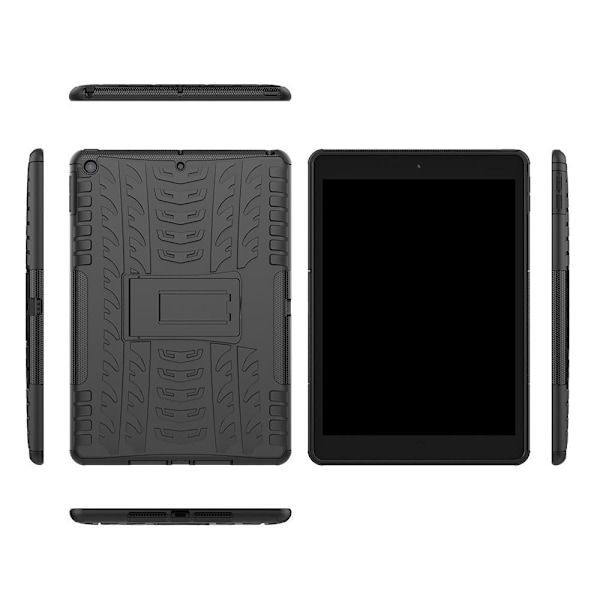 iPad 10.2 2019/2020/2021 Skal Tåligt Ställ Armor Svart Black GS Black Svart