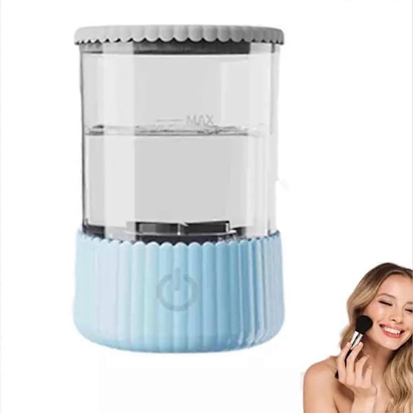 Rinse Hero -sivellinpuhdistaja, Beauty Swirl -sähköinen kosmeettisten siveltimien puhdistaja blue