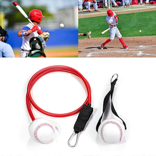 Baseboll Kastband Basebolltränare Träningsmotståndsband Baseboll Kastträningsband Utrustning Gul Red