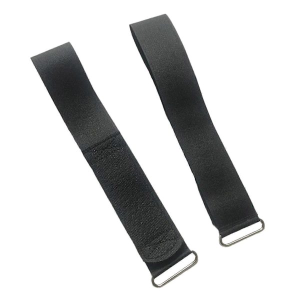 2x Kuntopyörän poljinhihnat Soutulaitteen poljinhihnat Universaalit säädettävät jalkaharjoitteluun kuntoilulaitteiden lisävarusteet Black 48cm