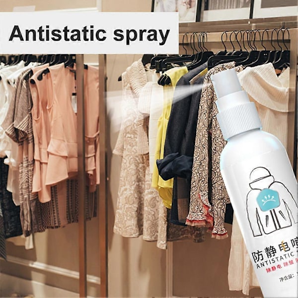 1-3 st Multifunktionell Antistatisk Spray 100ml Statisk Dödar Spray Klädvård Statisk Spray 3pcs