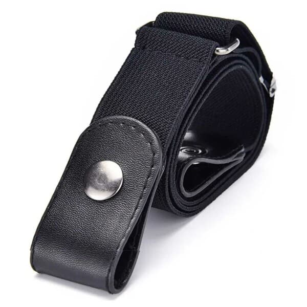 Elastisk belte uten spenne Dame Svart svart black