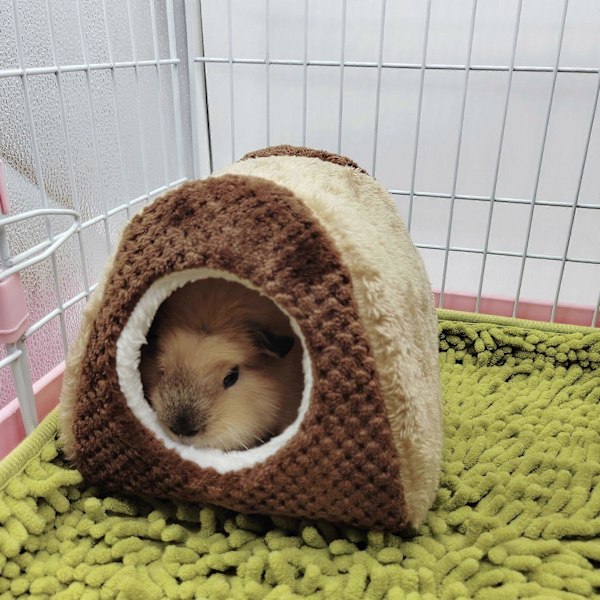 Liten Husdjur 2-Vånings Hängmatta Varm Plysch Säng Bur Gömställe Leksak för Hamstrar Chinchillor Ekorrar Sov Bekvämt Lätt att Rengöra S GS hammock L