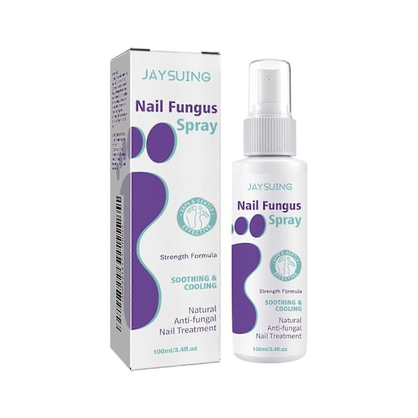 Jaysuing Grå Nagel Vård Spray Mjuka Inåtväxta Naglar, Inåtväxta Naglar, Gulnande Och Förtjockande Rengöringsvård 100Ml