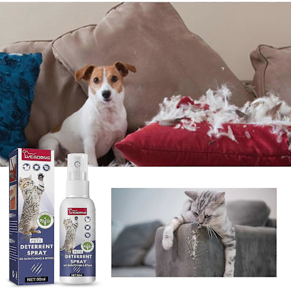 2 st Kattspray Avskräckande, Bitter Träningshjälp Katt & Reptåligt Möbelskydd För Att Hålla Borta - Inomhus Och Utomhus GS
