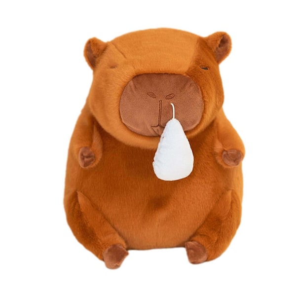 Capybara Plyschleksak med Snorsug Plyschfigur Leksak Capybara för Familj GS