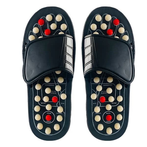 Massagetøfler (zoneterapi) med velcro 42/43