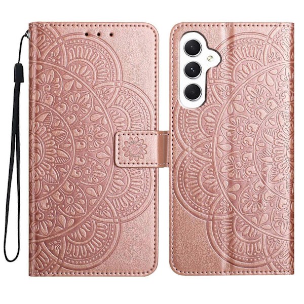 Fodral för Samsung Galaxy A55 5G Mandala Blommor Läder Flip Plånboksfodral Multicolor Multicolor Style E
