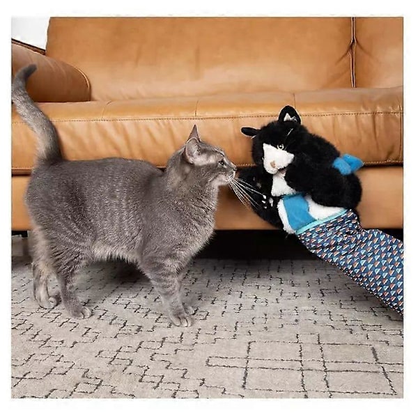Kattdocka Brottare, Katt Handdockor Mjuka Plyschdockor Gosedjur