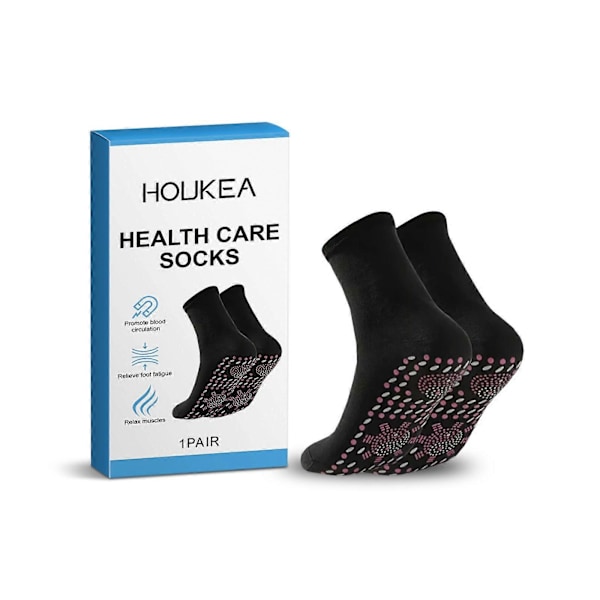Houkea Fotvårdssockor Sula Andningsbara Bekväma Hudvänligt Material Fotmassage Vårdstrumpor 1Pair