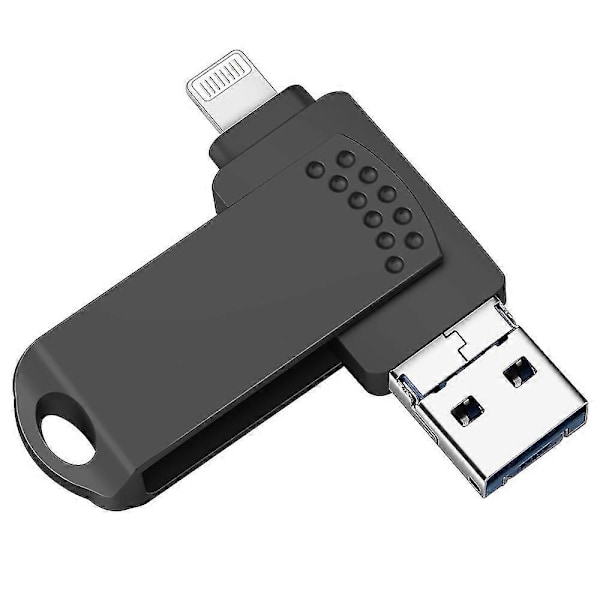 WJTG RICHWELL 256GB Stort Tumminne för iPhone Android Datalagring USB-minne GS Black Style A