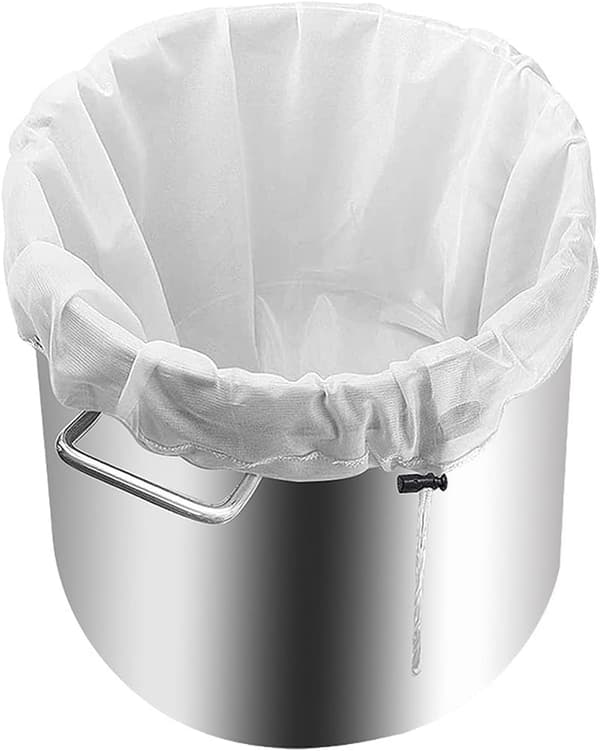 EQLEF Nylon Bryggepose for Øl og Vin Filterpose, 66 x 55 cm Hjemmebrygging Grill Filterpose 46*41 Cm