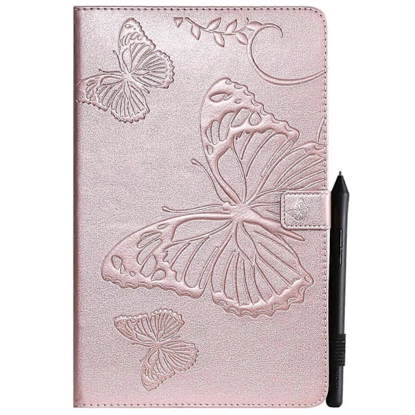 Tabletfodral i läder med ställ för Samsung Galaxy Tab A 10.5 (2018) T590 T595 T597 GS Multicolor Rose Gold