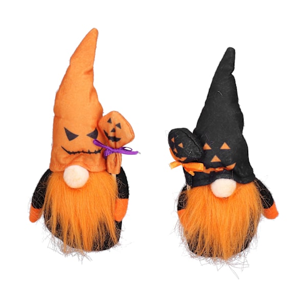 2 st Halloween ansiktslös docka dvärg tomte docka presenter fest rekvisita tillbehör Halloween dekoration för hem[C]