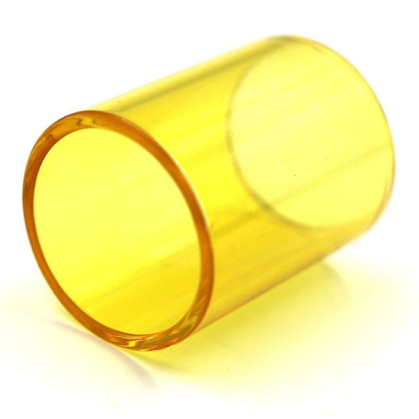 Tank Rund Pyrex Glas Ersättningsrör Tanklock för Kangertech Subtank Ny Ny Cool Yellow