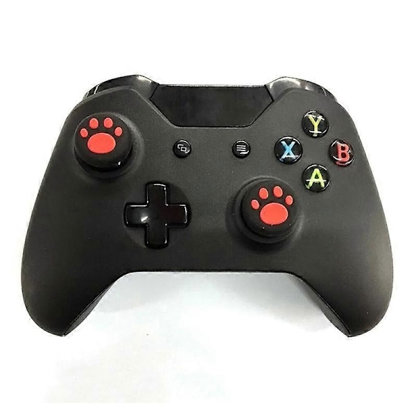 2 st Silikon Kattliknande Joystick Tumgrepp Skydd för PS3 PS4 /360 Blue