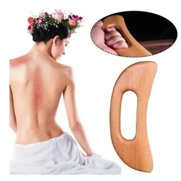 Massasjeverktøy for treterapi Gua sha
