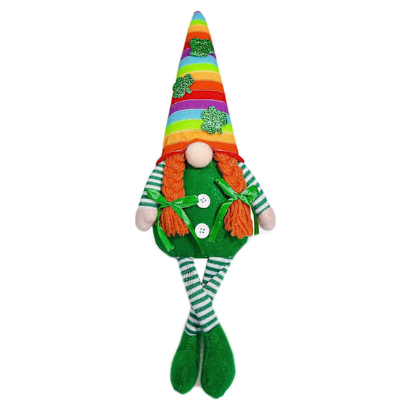 Sateenkaarikääpiöt Pehmolelut Hahmo Juhlakoristeisiin Pyhän Patrickin päivän irlantilainen festivaali Ruotsalainen Tonttu Tonttulelu Lahja GS womens pointed hat