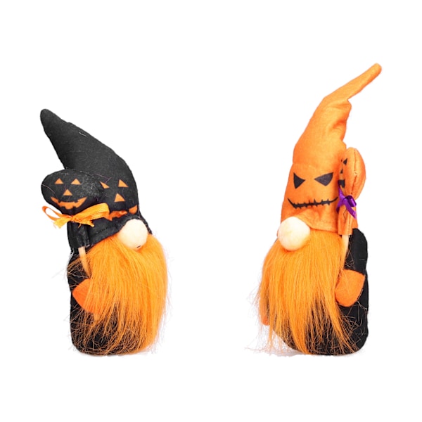 2 st Halloween ansiktslös docka dvärg tomte docka presenter fest rekvisita tillbehör Halloween dekoration för hem[C]