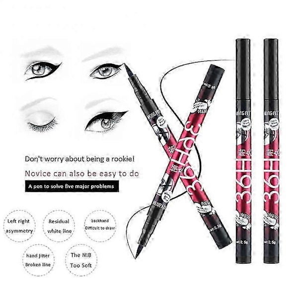 1 st Svart Flytande Eyeliner Snabbtorkande Vattentät Långvarig Flytande Eyeliner