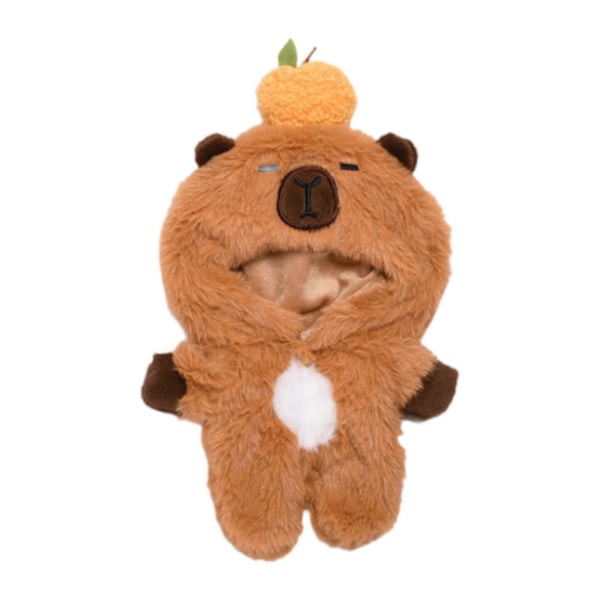 Capybara Plysch Jumpsuit 20cm Dockkläder för Barn Flickor Födelsedagspresent GS