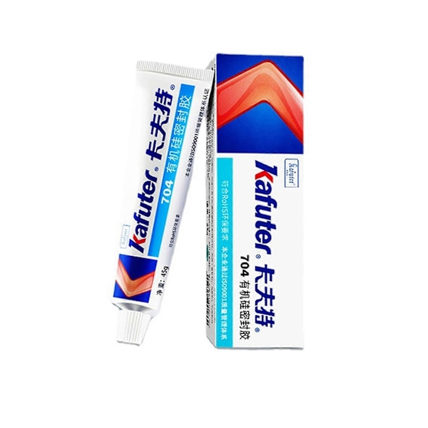 Kraft K-704 704B Silikongummi Vattentät Isolering Högtemperaturbeständig Stark Svart Transparent Tätningslim