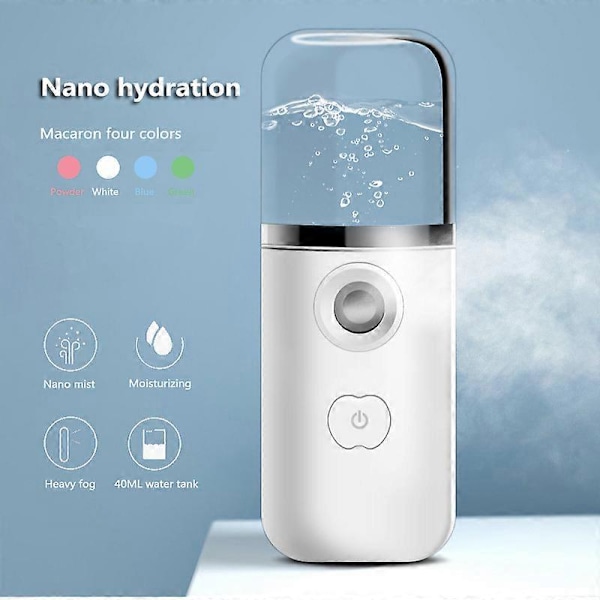 Mini Nano Mister Sprayer Kylare Ansiktsångare USB Uppladdningsbar Mini Luftfuktare green