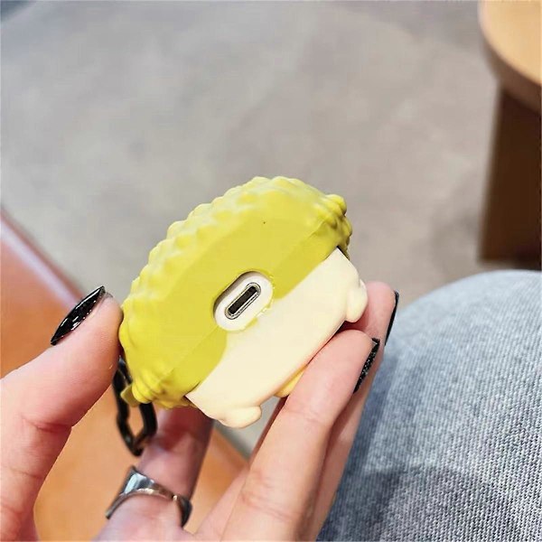 Rolig Kreativ Durianbjörn för AirPods 4:e Generationens Laddningsfodral For Airpods 3