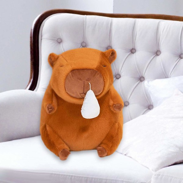 Capybara Plyschleksak med Snorsug Plyschfigur Leksak Capybara för Familj GS