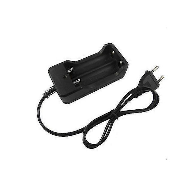 18650 Laddare Dubbelladdare Med Kabel 3.7v4.2v Litiumbatteri Dubbel Slot Kabel Laddare Starkt Ljus Ficklampsladdare GS