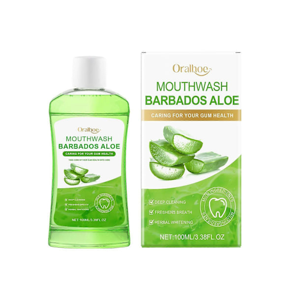 Oralhoe Aloe Fresh Suuvesi Mieto Puhdistus Hampaat Aloe Tuoksu Raikas Suuvesi 100Ml