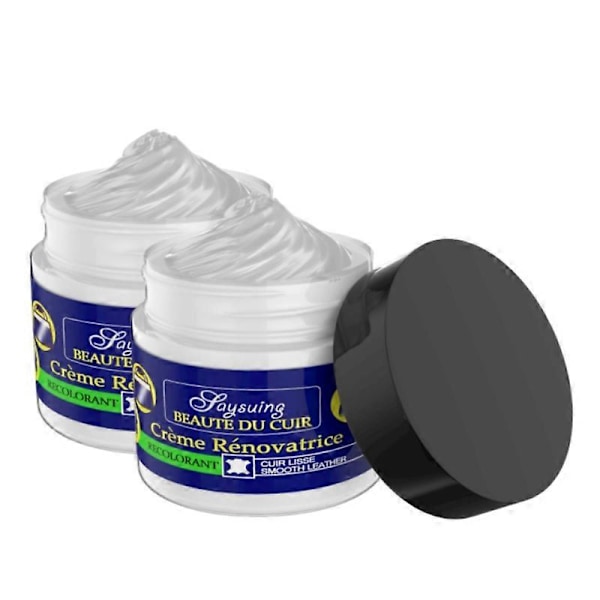 2x Läderreparationsgel för bil, hem, läder, kompletterande färgreparation, repor, sprickor, läderreparation, soffreparation, färgreparation 20ml